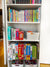 Child Bookshelf with Books and Board Games Bedroom Closet Organization | thetidyspot.com