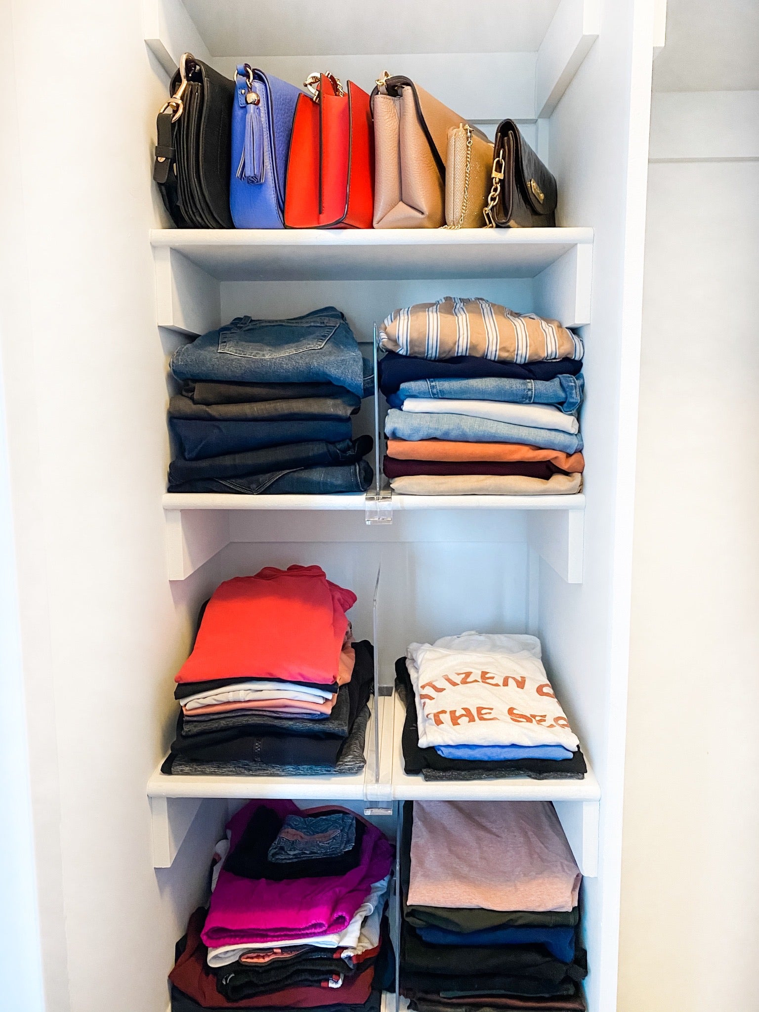 Bedroom Closet Organization | thetidyspot.com